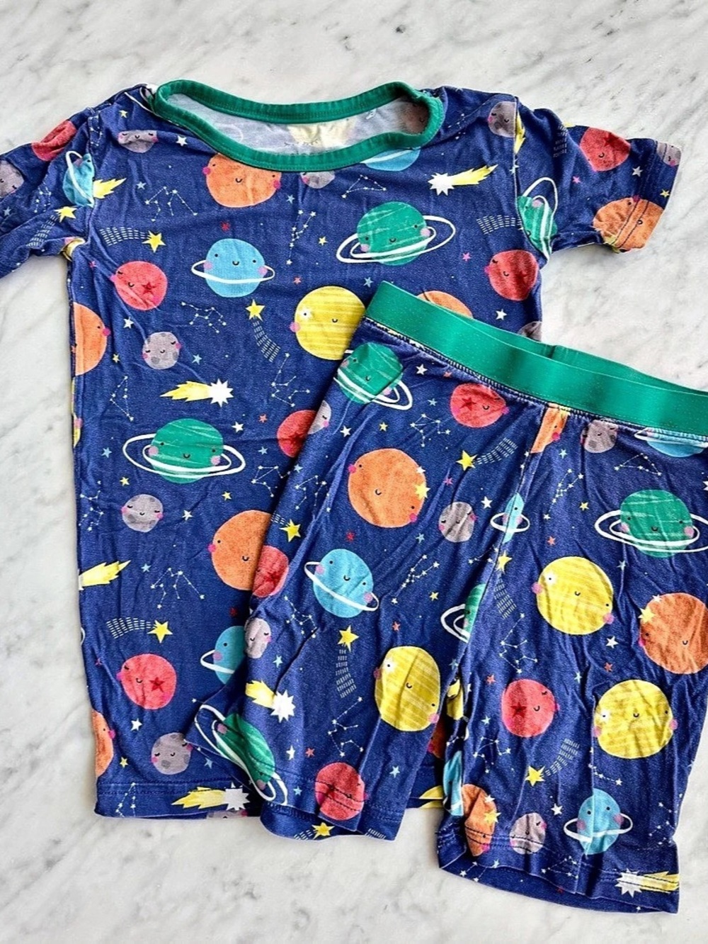 Little Sleepies Galaxy Explorers Short Sleeve & Shorts Pajama Set - 5/6